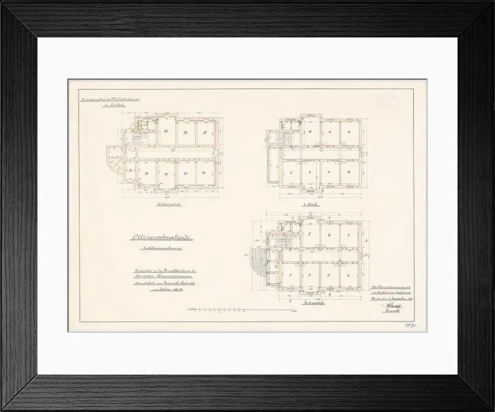 Framed Print : Unknown architect, barracks in Landeck / Silesia