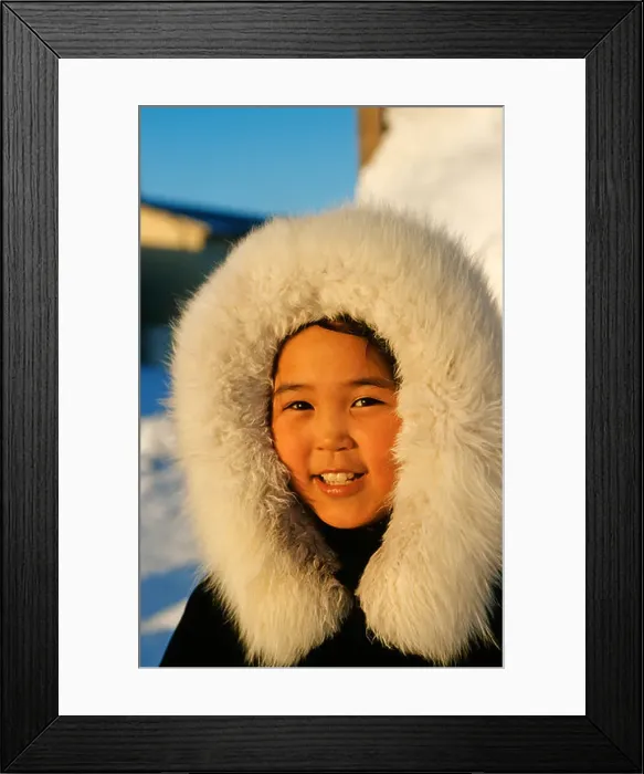 Framed Print : Inuit boy from Nuiqsut, USA, Alaska Framed Print : Inuit boy from Nuiqsut, USA, Alaska