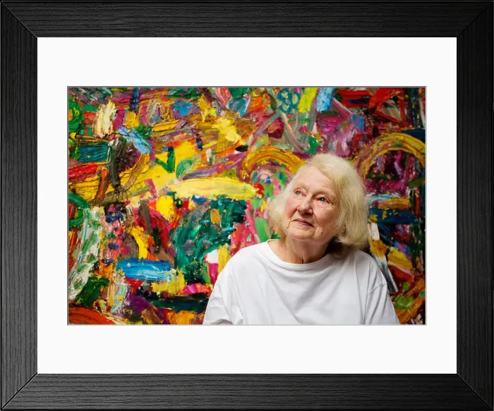 Framed Print : Gillian Ayres, artist, who has died recently Framed Print : Gillian Ayres, artist, who has died recently