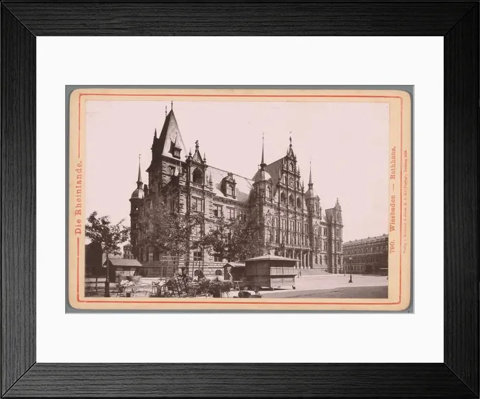Framed Print : View of the town hall of Wiesbaden; Wiesbaden - Rathaus; That Rheinlande Framed Print : View of the town hall of Wiesbaden; Wiesbaden - Rathaus; That Rheinlande