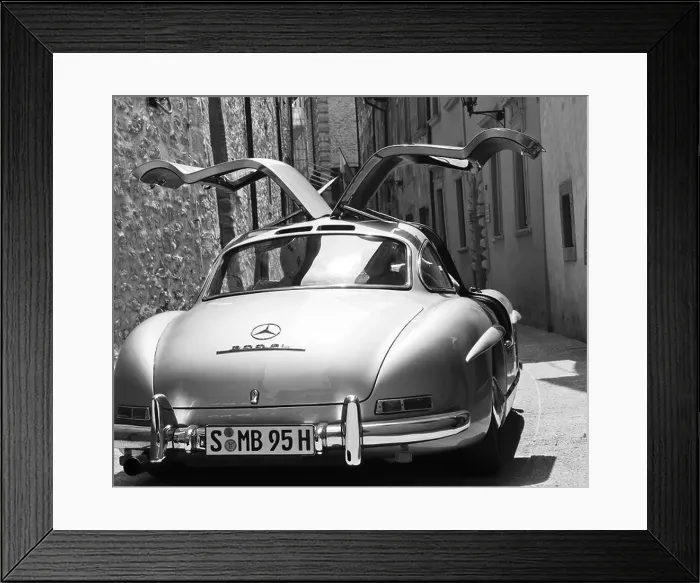 Framed Print : Mercedes Benz 300 SL Gullwing, San Marino