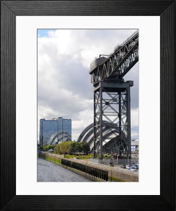 Framed Print : The Finnieston Crane With The Clyde Auditorium / The Armadillo In The Background On The River Clyde Glasgow Scotland Framed Print : The Finnieston Crane With The Clyde Auditorium / The Armadillo In The Background On The River Clyde Glasgow Scotland