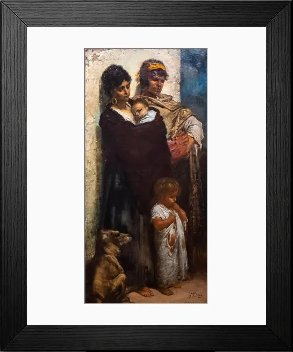 Framed Print : Gustave Doré, The Vagabonds, 1868, oil on canvas, Museo de Bellas Artes, Bilbao, Spain Framed Print : Gustave Doré, The Vagabonds, 1868, oil on canvas, Museo de Bellas Artes, Bilbao, Spain