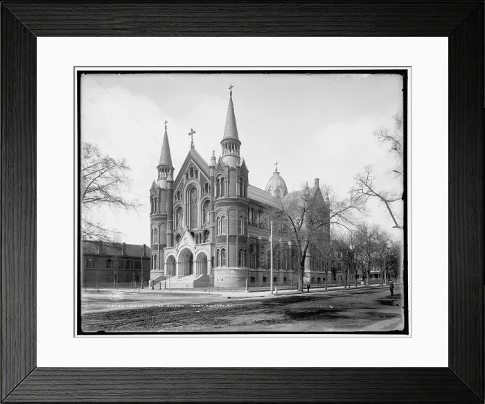 Framed Print : Church of the Sacred Heart, Augusta, Ga Framed Print : Church of the Sacred Heart, Augusta, Ga