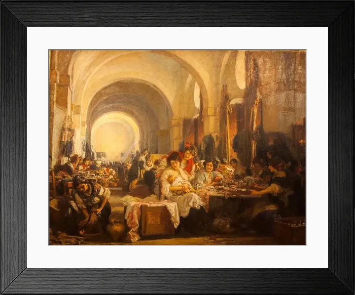Framed Print : Las cigarreras gonzalo bilbao 2018002 Framed Print : Las cigarreras gonzalo bilbao 2018002