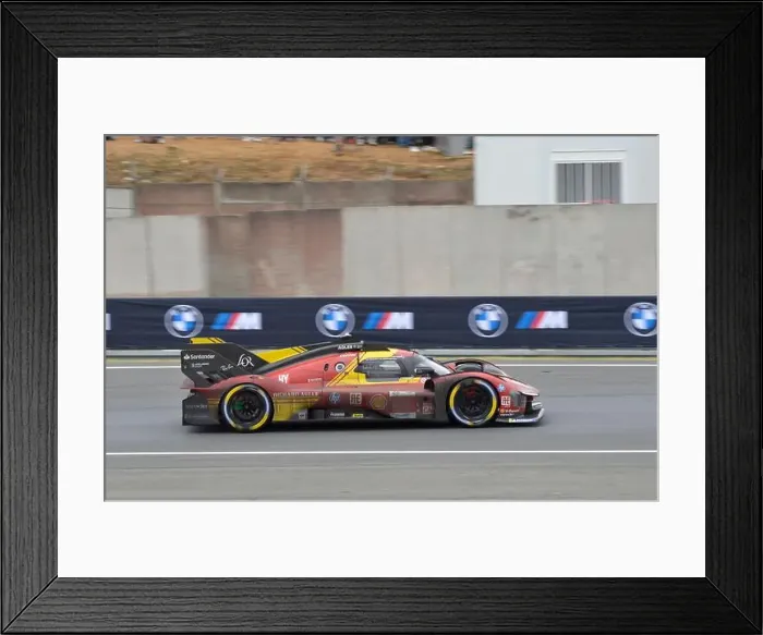 Framed Print : Works entered Ferrari F499P Hypercar of James Calado Framed Print : Works entered Ferrari F499P Hypercar of James Calado
