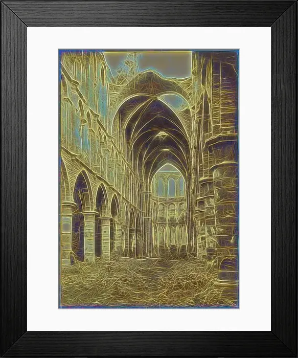 Framed Print : Ruins of the Abbey, Villers La Ville Framed Print : Ruins of the Abbey, Villers La Ville