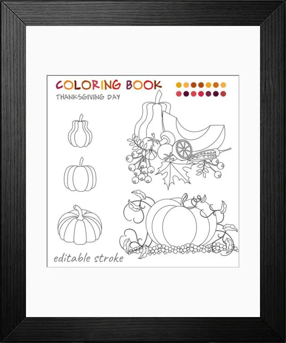 Framed Print : Thanksgiving Day. Pumpkin in the garden and other vegetables Framed Print : Thanksgiving Day. Pumpkin in the garden and other vegetables