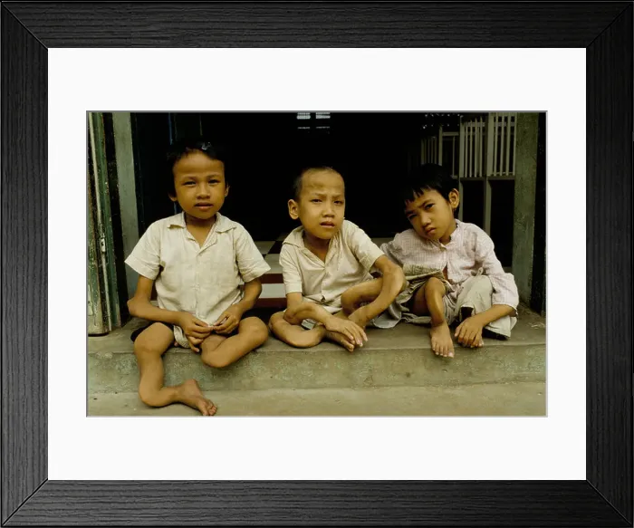 Framed Print : These brothers and sisters born with limb deformities were found abandoned in a plantation regularly sprayed with Agent Framed Print : These brothers and sisters born with limb deformities were found abandoned in a plantation regularly sprayed with Agent