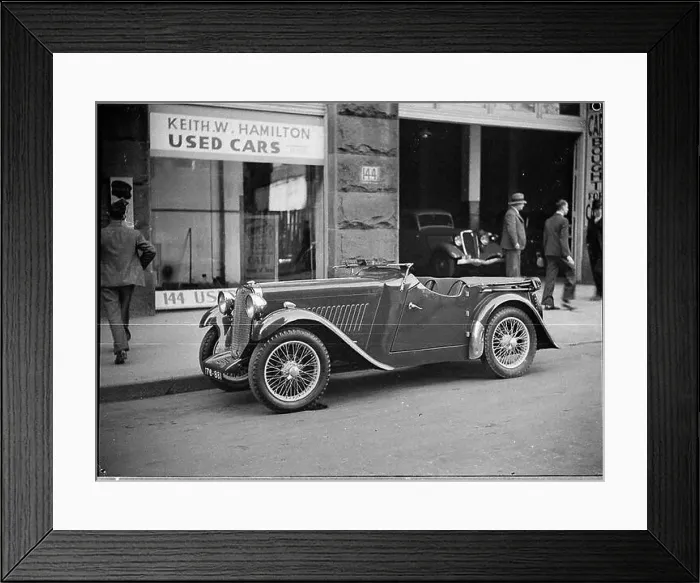 Framed Print : This image features a Singer car Framed Print : This image features a Singer car