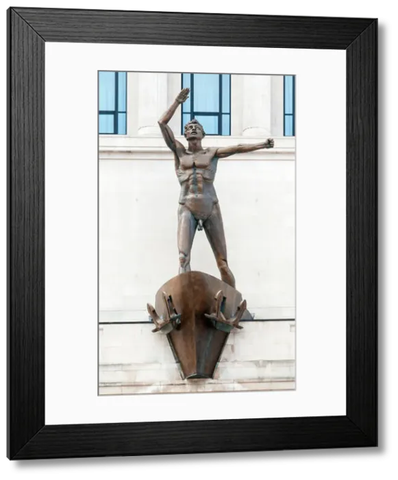 Framed Print : The statue on Lewis department store by Jacob Epstein is officially Liverpool Resurgent Framed Print : The statue on Lewis department store by Jacob Epstein is officially Liverpool Resurgent