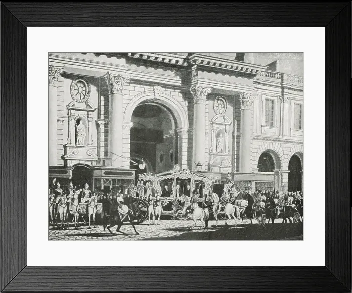 Framed Print : Proclamation of King George IV, at the Royal Exchange, 31 January 1820 Framed Print : Proclamation of King George IV, at the Royal Exchange, 31 January 1820