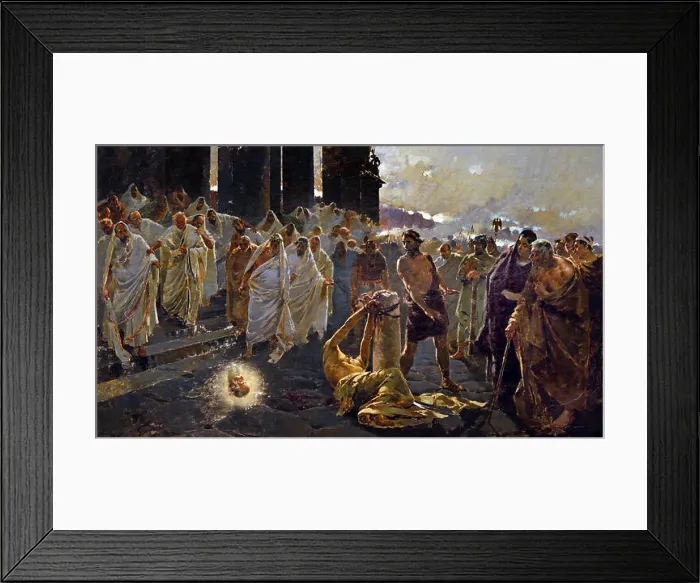 Framed Print : Beheading of Saint Paul 1887 by Enrique Simonet Y Lombardo 1866-1927 Spain, Spanish Framed Print : Beheading of Saint Paul 1887 by Enrique Simonet Y Lombardo 1866-1927 Spain, Spanish
