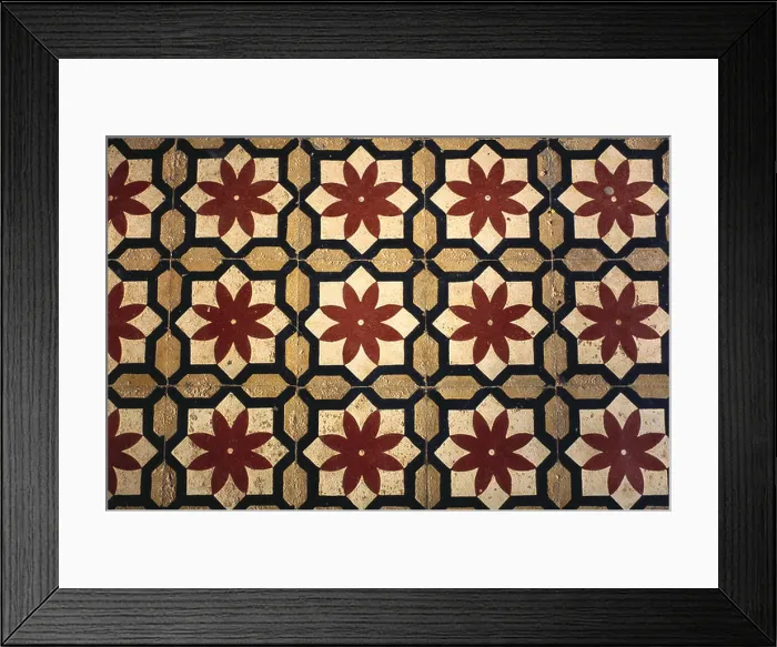 Framed Print : HMA 66528 : Old floor tiles ; India Framed Print : HMA 66528 : Old floor tiles ; India