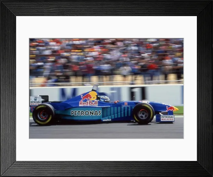 Framed Print : Argentinian motorsports racing driver Norberto Fontana on Sauber Petronas F1 car, 1997