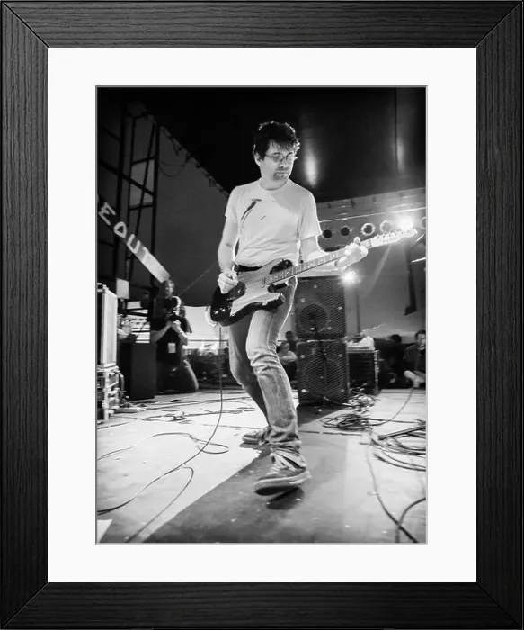 Framed Print : Steve Albini performing live with Big Black in 2006 Framed Print : Steve Albini performing live with Big Black in 2006