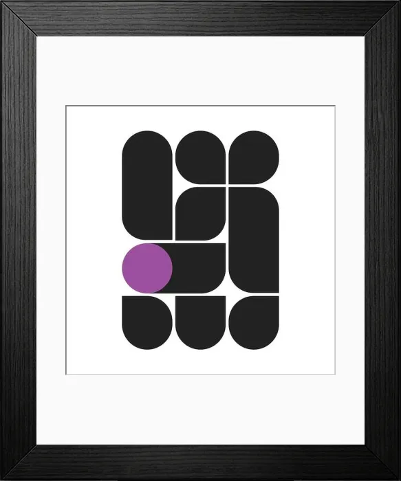 Framed Print : Modern Style Square Shapes with Random Corner Roundness - Modern Style Collage Design Framed Print : Modern Style Square Shapes with Random Corner Roundness - Modern Style Collage Design