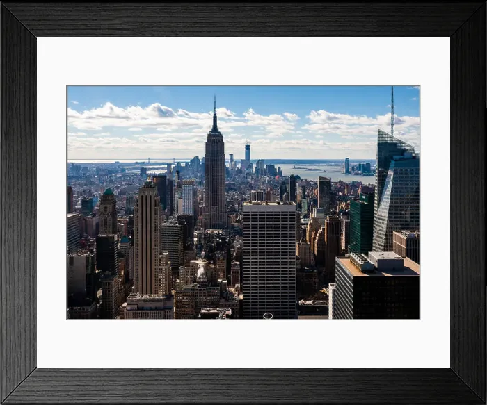 Framed Print : US, New York City. View from Top of the Rock Observation Deck, 30 Rockefeller Plaza Framed Print : US, New York City. View from Top of the Rock Observation Deck, 30 Rockefeller Plaza
