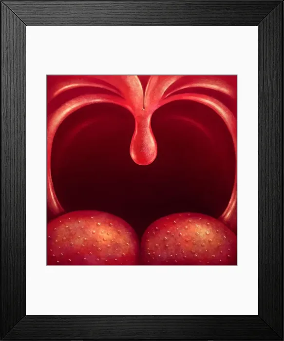 Framed Print : Illustration uvula in the throat close up Framed Print : Illustration uvula in the throat close up