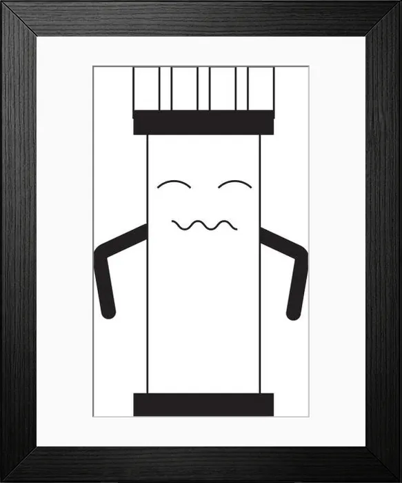 Framed Print : Kawaii tower icon image Framed Print : Kawaii tower icon image