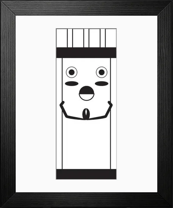 Framed Print : Kawaii tower icon image Framed Print : Kawaii tower icon image