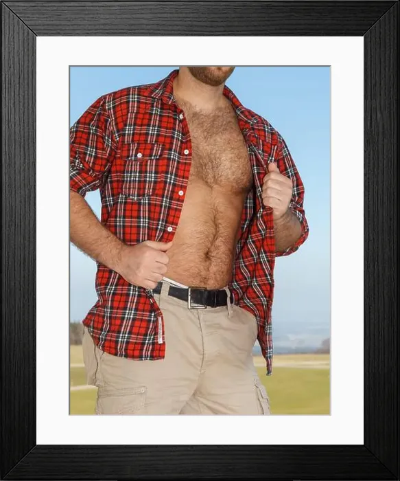 Framed Print : Very hairy male body Framed Print : Very hairy male body