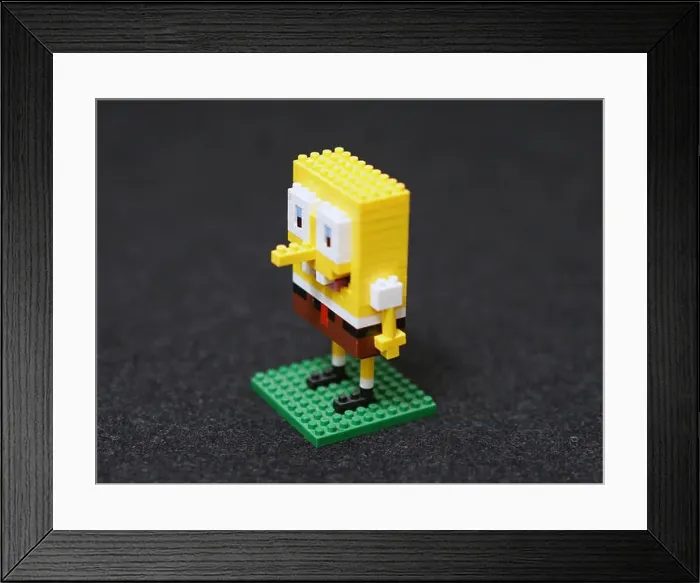 Framed Print : Grinning Lego SpongeBob SquarePants Framed Print : Grinning Lego SpongeBob SquarePants