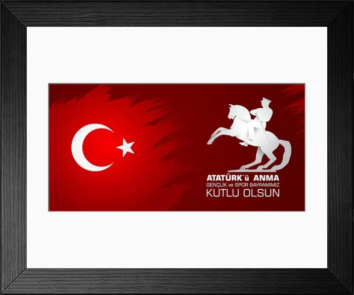 Framed Print : 19 mayis Ataturk'u anma, genclik ve spor bayrami Framed Print : 19 mayis Ataturk'u anma, genclik ve spor bayrami