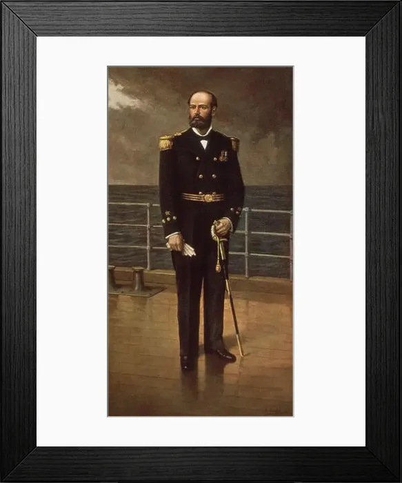 Framed Print : ARTURO PRAT CHACON-COMANDANTE DE CORBETA'ESMERALDA'CHILENO Framed Print : ARTURO PRAT CHACON-COMANDANTE DE CORBETA'ESMERALDA'CHILENO