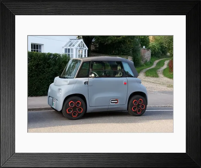 Framed Print : The Citroën Ami, this tiny French electric vehicle (EV) Framed Print : The Citroën Ami, this tiny French electric vehicle (EV)