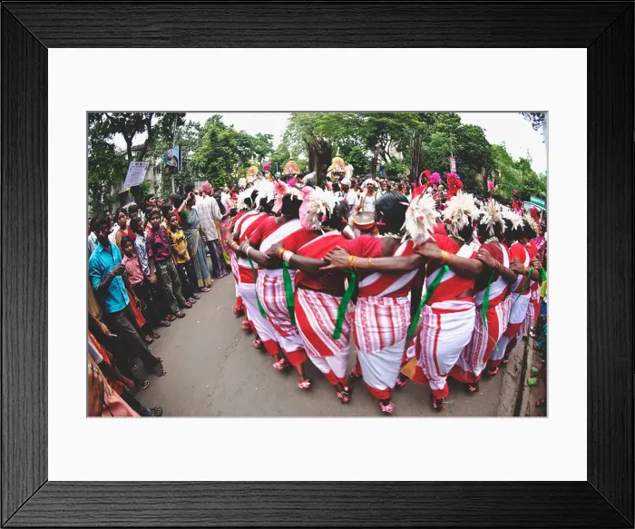 Framed Print : Santhal Female Santhal dancers forming hyman circular chain dance in rhythm Framed Print : Santhal Female Santhal dancers forming hyman circular chain dance in rhythm