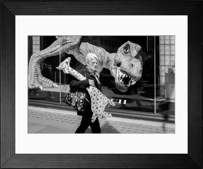 Framed Print : Black and white street photography, London, UK Framed Print : Black and white street photography, London, UK