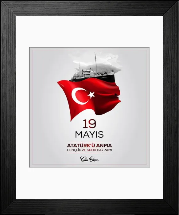 Framed Print : Happy 19 May Commemoration of Atatürk, Youth and Sports Day. Vector illustration, postcard, banner wallpaper design Framed Print : Happy 19 May Commemoration of Atatürk, Youth and Sports Day. Vector illustration, postcard, banner wallpaper design