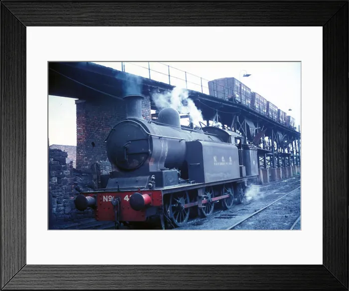 Framed Print : Philadelphia Colliery yard, County Durham on Friday 22nd September 1967 with Robert Stephenson & Hawthorn 0-6-2T No Framed Print : Philadelphia Colliery yard, County Durham on Friday 22nd September 1967 with Robert Stephenson & Hawthorn 0-6-2T No