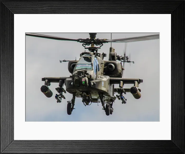 Framed Print : Westland WAH-64 Longbow Apache is a four-blade Framed Print : Westland WAH-64 Longbow Apache is a four-blade