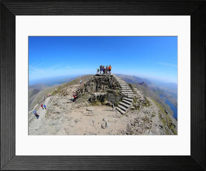 Framed Print : Snowdon Summit - North Wales Tourist Hotspot Framed Print : Snowdon Summit - North Wales Tourist Hotspot