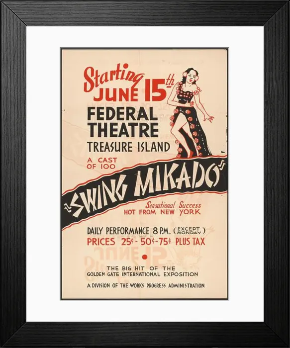 Framed Print : Swing Mikado, [193-]