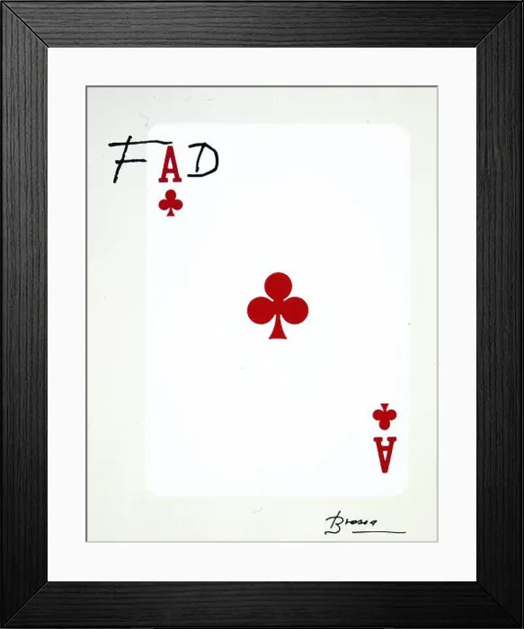 Framed Print : Joan Brossa / Poema visual FAD, siglo XX. Colección privada Framed Print : Joan Brossa / Poema visual FAD, siglo XX. Colección privada