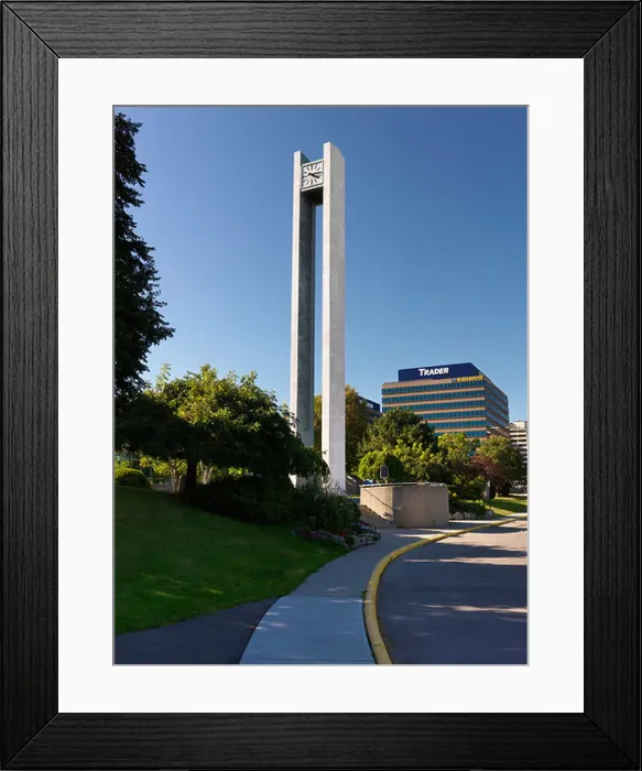 Framed Print : Etobicoke Civic Centre clock tower. Toronto, Ontario, Canada Framed Print : Etobicoke Civic Centre clock tower. Toronto, Ontario, Canada