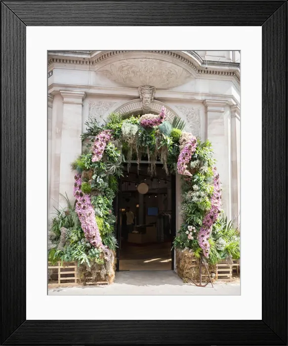 Framed Print : Floral displays on shop fronts for Chelsea in Bloom, London, UK Framed Print : Floral displays on shop fronts for Chelsea in Bloom, London, UK