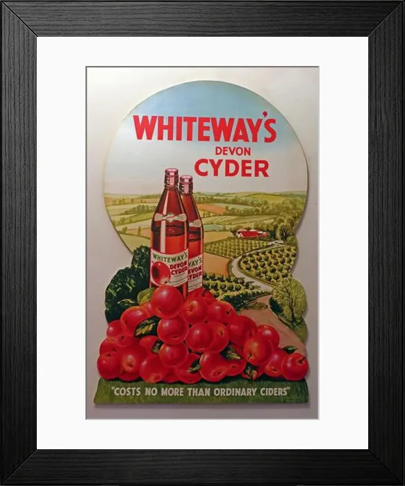 Framed Print : Poster advert for Whiteways Devon Cyder No More Than Ordinary Ciders Framed Print : Poster advert for Whiteways Devon Cyder No More Than Ordinary Ciders