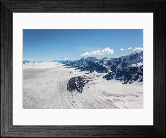 Framed Print : The Bagley Icefield, located in Wrangell-St