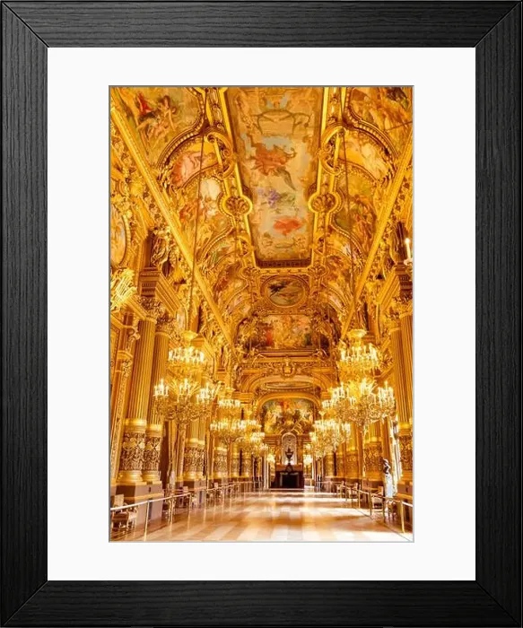 Framed Print : Interior of Opera Garnier in Paris beautiful ceiling Framed Print : Interior of Opera Garnier in Paris beautiful ceiling