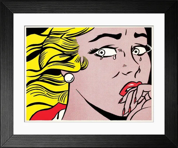 Framed Print : Crying Girl. Museum: Courtesy Sonnabend Gallery, New York. Author: ROY LICHTENSTEIN Framed Print : Crying Girl. Museum: Courtesy Sonnabend Gallery, New York. Author: ROY LICHTENSTEIN