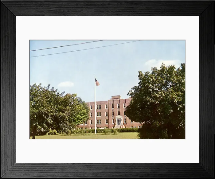 Framed Print : Milford Memorial Hospital. Milford. 1960 Framed Print : Milford Memorial Hospital. Milford. 1960