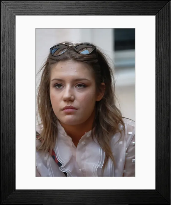 Framed Print : ADELE EXARCHOPOULOS, one of the stars of Life of Adele – Blue Framed Print : ADELE EXARCHOPOULOS, one of the stars of Life of Adele – Blue