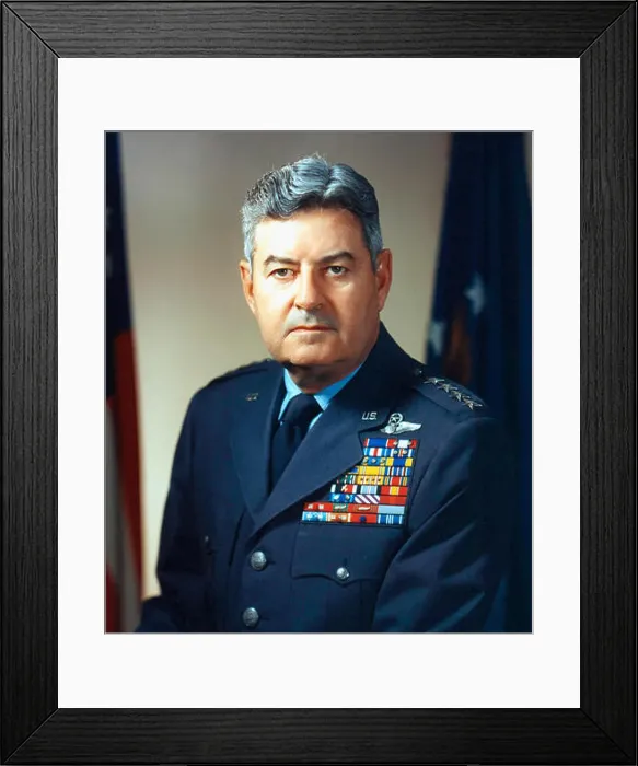 Framed Print : US Air Force photograph of General Curtis LeMay. Taken some time after 1951 when he became a four star general