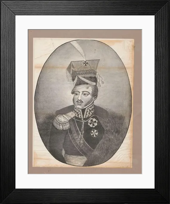 Framed Print : Portrait of Prince Józef Poniatowski. unknown, graphic artist Framed Print : Portrait of Prince Józef Poniatowski. unknown, graphic artist