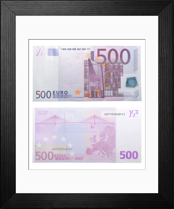 Framed Print : 500 Euro banknotes Framed Print : 500 Euro banknotes