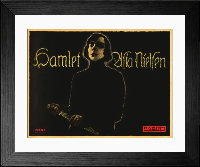 Framed Print : Hamlet; Asta Nielsen Framed Print : Hamlet; Asta Nielsen